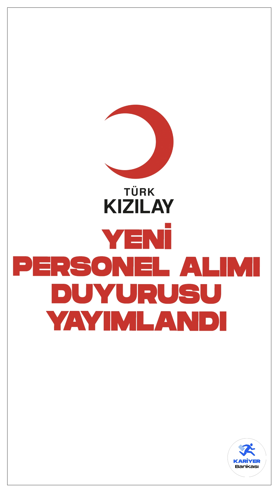 Kızılay 7 Ağustos Personel Alımı Duyurusu Yayımlandı.Kızılay, ülke genelinde çeşitli alanlarda istihdam etmek üzere personel alımlarına devam ediyor.