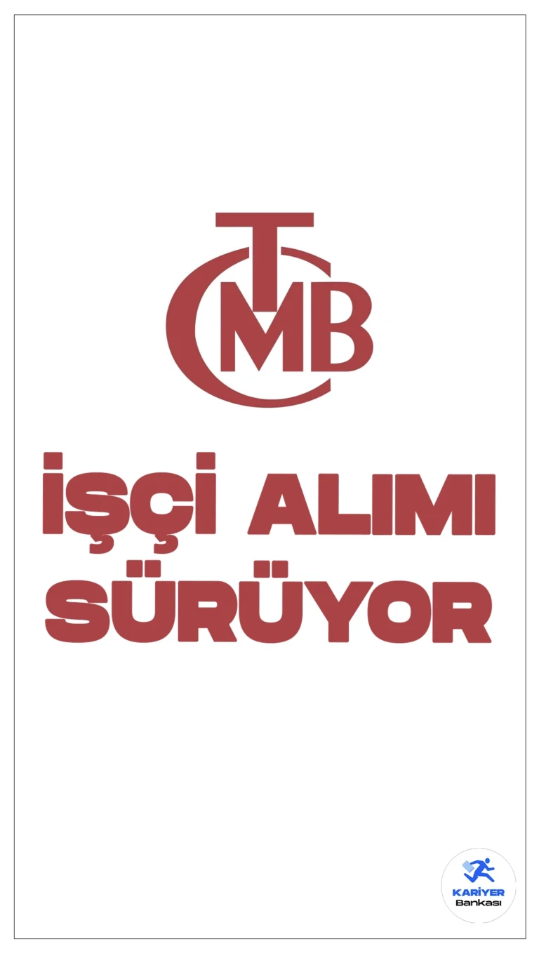 Türkiye Cumhuriyet Merkez Bankası (TCMB) 11 İşçi Alımı Başvuruları Sürüyor.Türkiye İş Kurumu (İŞKUR) kurum dışı kamu işçi alımı sayfasından yayımlanan duyuruda, Merkez Bankası Naim Talu Eğitim Seminer ve Dinlenme Tesisine Garson, Şoför, Teknisyen, Çamaşırhane Personeli, Garson, Temizlik Personeli, Gıda Destek ünvanlarında işçi alımı yapılacağı aktarıldı.İşte şartlar ve başvuru bilgileri..