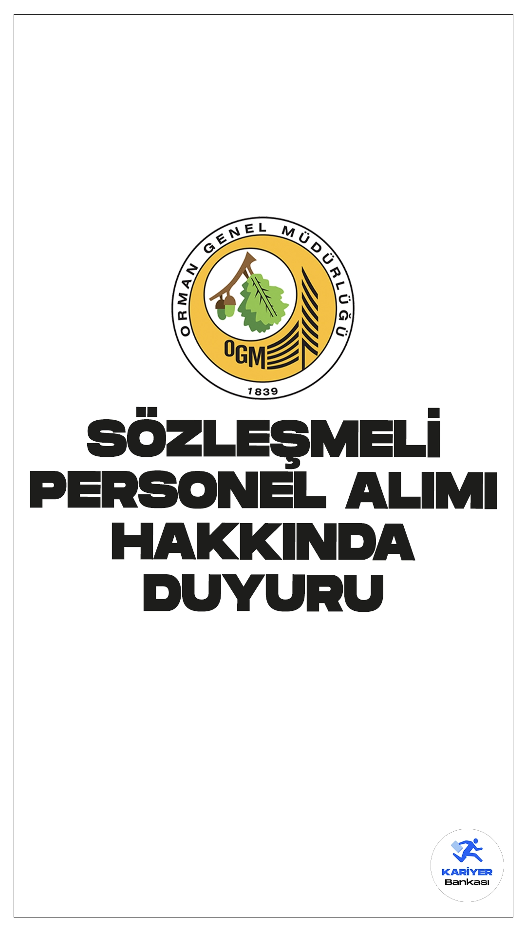 OGM 9 Sözleşmeli Personel Alımı Hakkında Duyuru Yayımlandı. Tarım ve Orman Bakanlığı Orman Genel Müdürlüğü sayfasından yayımlanan duyuruda, başvuruda bulunan adayların teslim etmiş oldukları belgeler incelenmiş olup, mülakata girmeye hak kazanan adaylar ile ilanda belirtilen başvuru şartlarını sağlamayan adayların isim listesi belirlenmiş olup ekte yer aldığı aktarıldı.
