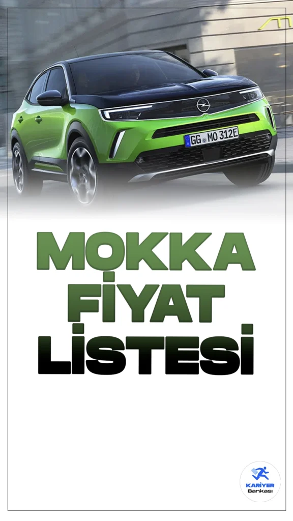 Opel Mokka Ağustos 2024 Fiyat Listesi Yayımlandı.Opel'in kompakt SUV segmentindeki iddialı modeli Mokka, modern tasarımı ve yenilikçi teknolojileriyle dikkat çekiyor. Şehir içi kullanımda pratiklik ve estetik arayanlar için ideal bir seçenek sunan Mokka, aynı zamanda çevre dostu motor seçenekleriyle de öne çıkıyor. Benzinli ve dizel motor alternatiflerinin yanı sıra tamamen elektrikli Mokka-e modeli, sıfır emisyon hedefleyen sürücülere hitap ediyor.