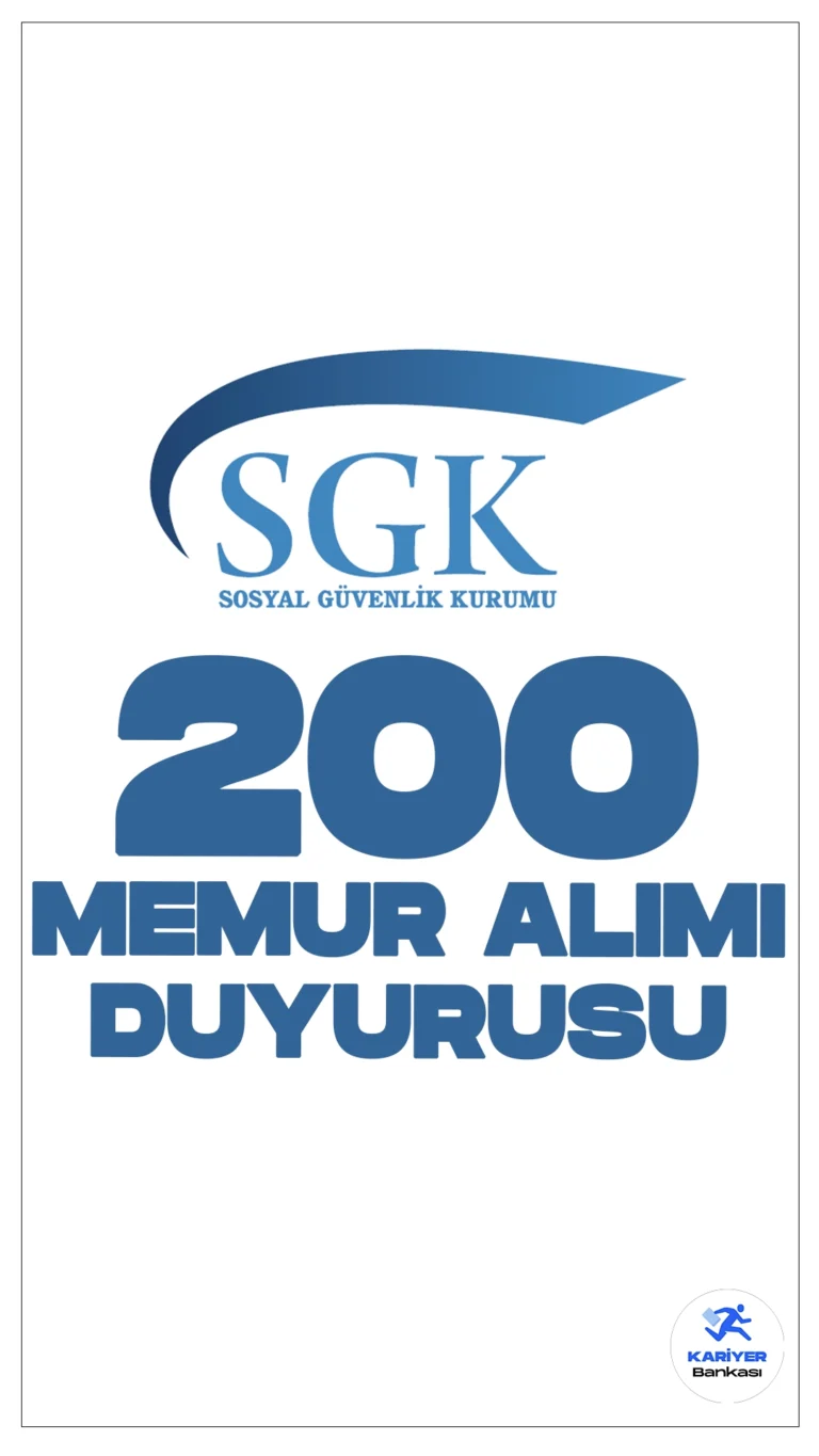 SGK 200 Memur Alımı Hakkında Yeni Duyuru Yayımlandı.Sosyal Güvenlik Kurumu sayfasından yayımlanan duyuruda, KPSS 2024/1 kapsamında yerleştirme sonuçlarına göre İcra Memuru kadrolarına yerleştirilen adaylardan atamalarına esas belgeleri teslim sürecinin 06.09.2024 tarihine kadar uzatıldığı ve tekrar uzatılmayacağı aktarıldı.