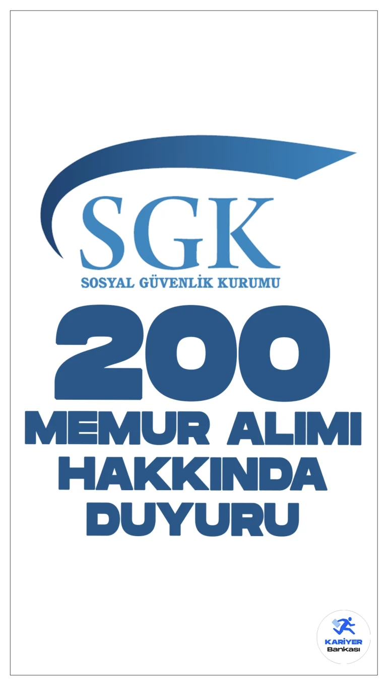 SGK 200 Memur Alımı Hakkında Duyuru Geldi. Sosyal Güvenlik Kurumu sayfasından yayımlana son dakika duyurusunda, KPSS 2024/1 yerleştirme sonuçlarına göre SGK teşkilatı boş kadrolarına yerleştirilen adayların, aşağıdaki belgeleri en geç 01.08.2024-16.08.2024 tarihleri arasında mesai bitimine kadar aşağıda belirtilen adrese teslim etmeleri gerektiği aktarıldı.