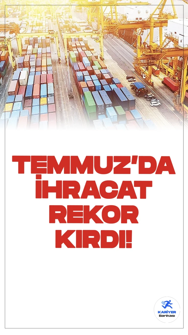 Temmuz Ayında Rekor İhracat Gerçekleşti.Temmuz ayında ihracat, geçen yıla göre %13,8 artışla 22,5 milyar dolara ulaşarak rekor kırdı. Ticaret Bakanı Ömer Bolat, Kayseri'deki toplantıda sürdürülebilir dış ticaretin ekonomiye katkısına dikkat çekti.