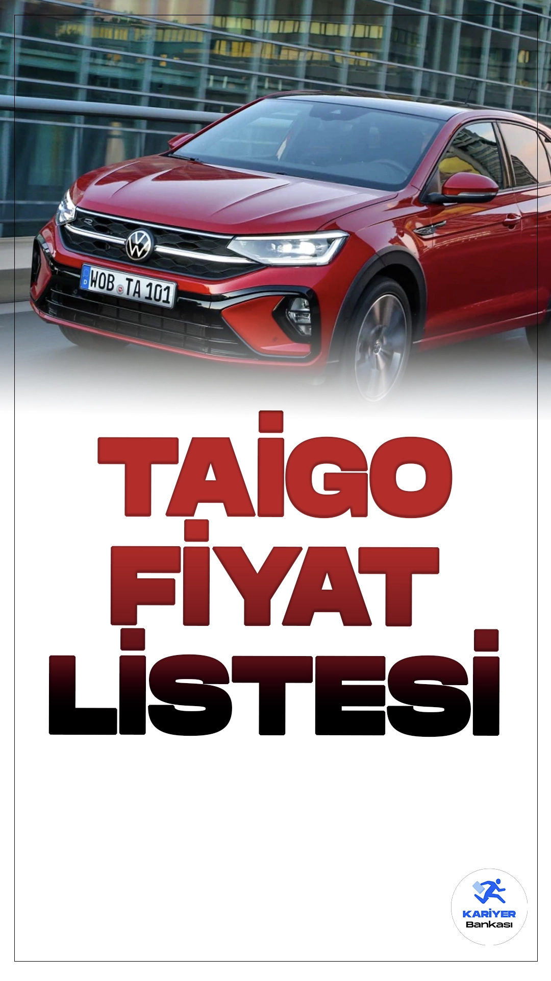 Volkswagen Taigo Ağustos 2024 Fiyat Listesi Yayımlandı.Volkswagen, yeni modeli Taigo ile SUV ve coupé tasarımını mükemmel bir şekilde birleştiriyor. Dinamik ve modern çizgileriyle dikkat çeken Taigo, özellikle şehir içi sürüşlerde konfor ve şıklığı ön planda tutuyor. 2024 model Taigo, Volkswagen'in estetik ve işlevselliği bir araya getirdiği bir araç olarak karşımıza çıkıyor.