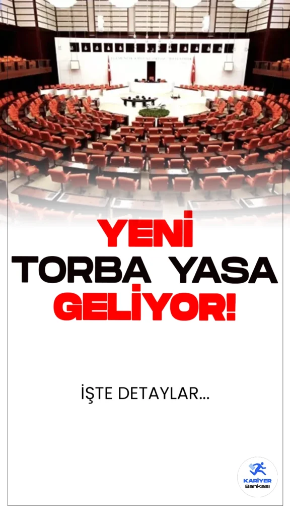 Yeni Torba Yasa Geliyor! İşte Detaylar...Dünya Gazetesi'nde yayımlanan habere göre, meclise yeni torba yasa gelmesi bekleniyor. Türkiye Büyük Millet Meclis'inin 30 Temmuz tarihinde tatile girmesinin ardından kamuoyu yeni yasama dönemini bekliyor.