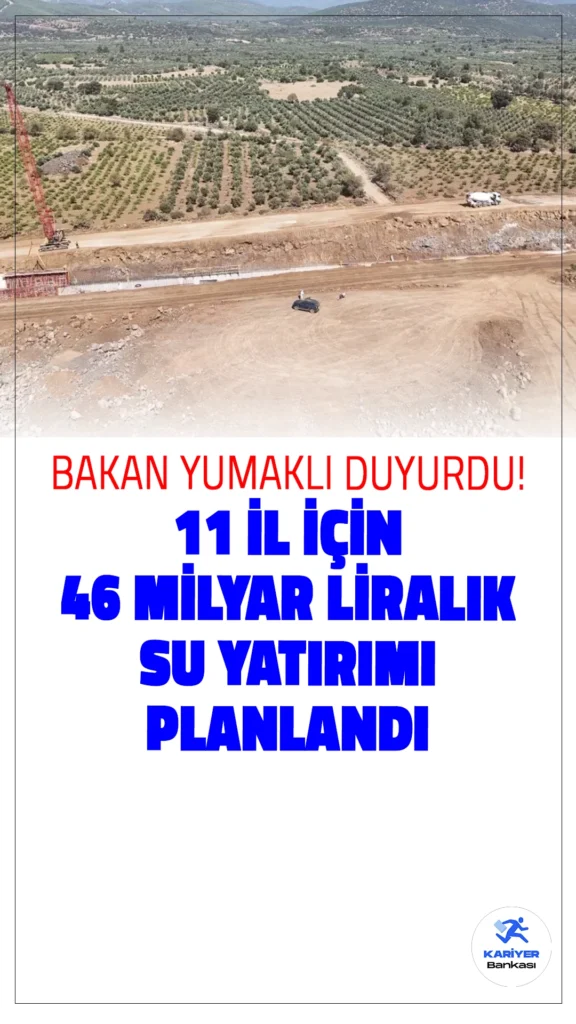 Devlet, deprem bölgesindeki iller için büyük bir su ve sulama yatırımı yaparak, vatandaşların yanında olmaya devam ediyor. Bu kapsamda Hatay’da ve diğer 10 ilde toplam 46 milyar liralık yatırım gerçekleştirilecek.