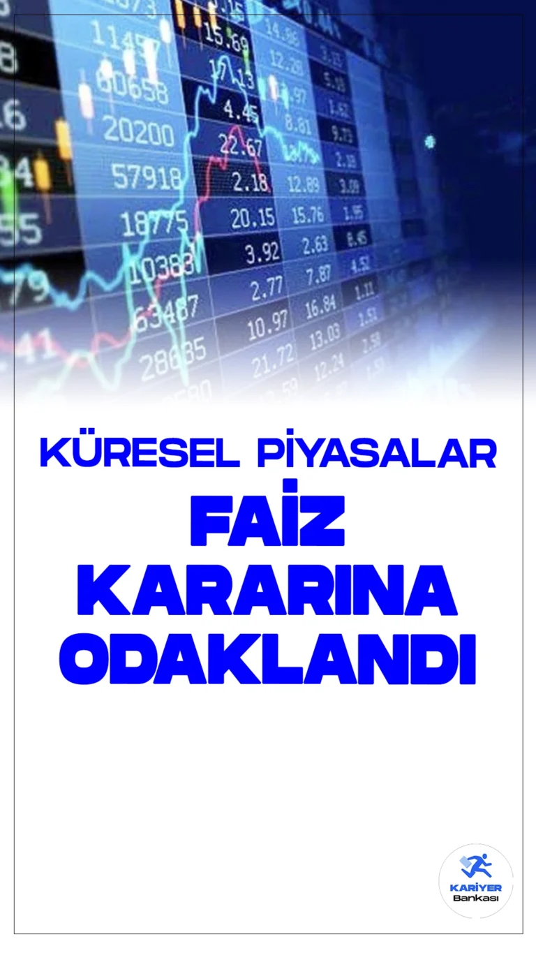Piyasalar Faiz Kararlarına Odaklandı.Küresel ve yurt içi piyasalarda dikkatler, ABD Merkez Bankası (Fed) ve Türkiye Cumhuriyet Merkez Bankası'nın (TCMB) açıklayacağı faiz kararlarına odaklanmış durumda. Yatırımcılar, her iki bankadan gelecek adımları yakından takip ediyor.