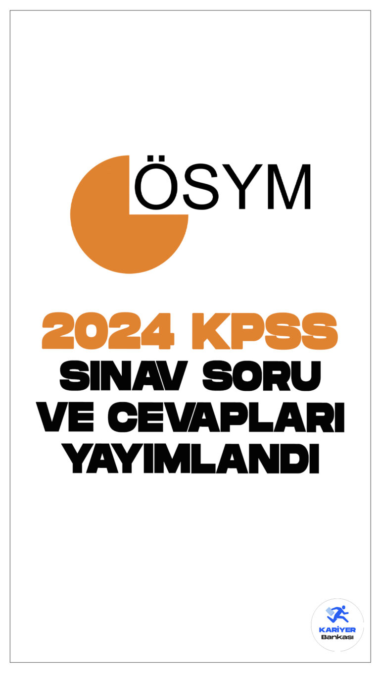 2024 KPSS Ön Lisans Sınav Soruları ve Cevapları Yayımlandı.ÖSYM sayfasından yayımlanan duyuruda, 1 Eylül 2024 tarihinde uygulanan 2024-KPSS Ön Lisans sınavı adaylarının cevap kâğıtları ve cevap kâğıtlarına yapmış oldukları işaretlemelerin optik okuyucular tarafından okunması sonucu elde edilen cevaplarıyla soruların cevapları ÖSYM’nin https://ais.osym.gov.tr adresinden 20 Eylül 2024 tarihinde saat 10.15'ten itibaren 10 gün süreyle erişime açıldığı aktarıldı.