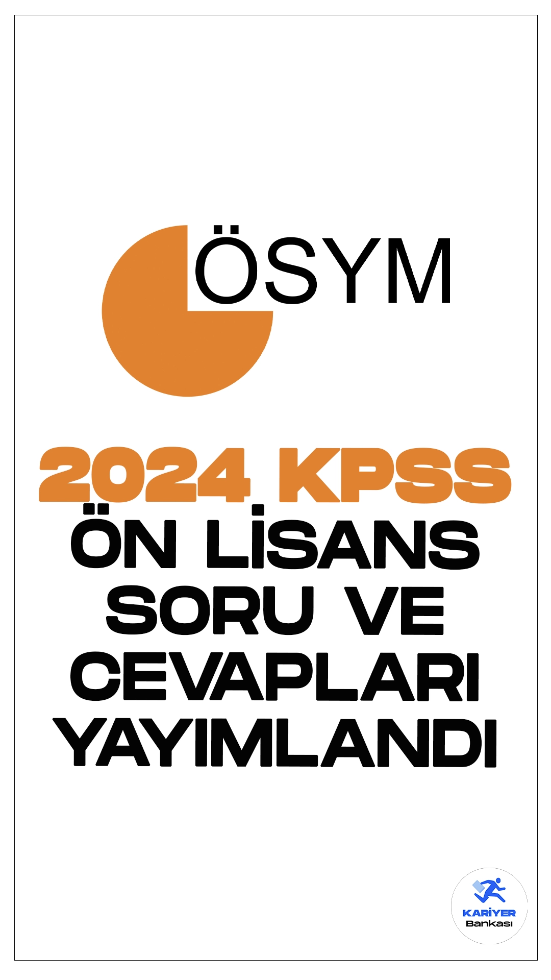2024 KPSS Ön Lisans Soru ve Cevapları Yayımlandı. ÖSYM sayfasından yayımlanan duyuruda, 1 Eylül 2024 tarihinde uygulanan 2024-KPSS Ön Lisans sınavının (2024-KPSS Ön Lisans) Temel Soru Kitapçığı ile Cevap Anahtarı’nın % 10’unun erişime açıldığı aktarıldı.