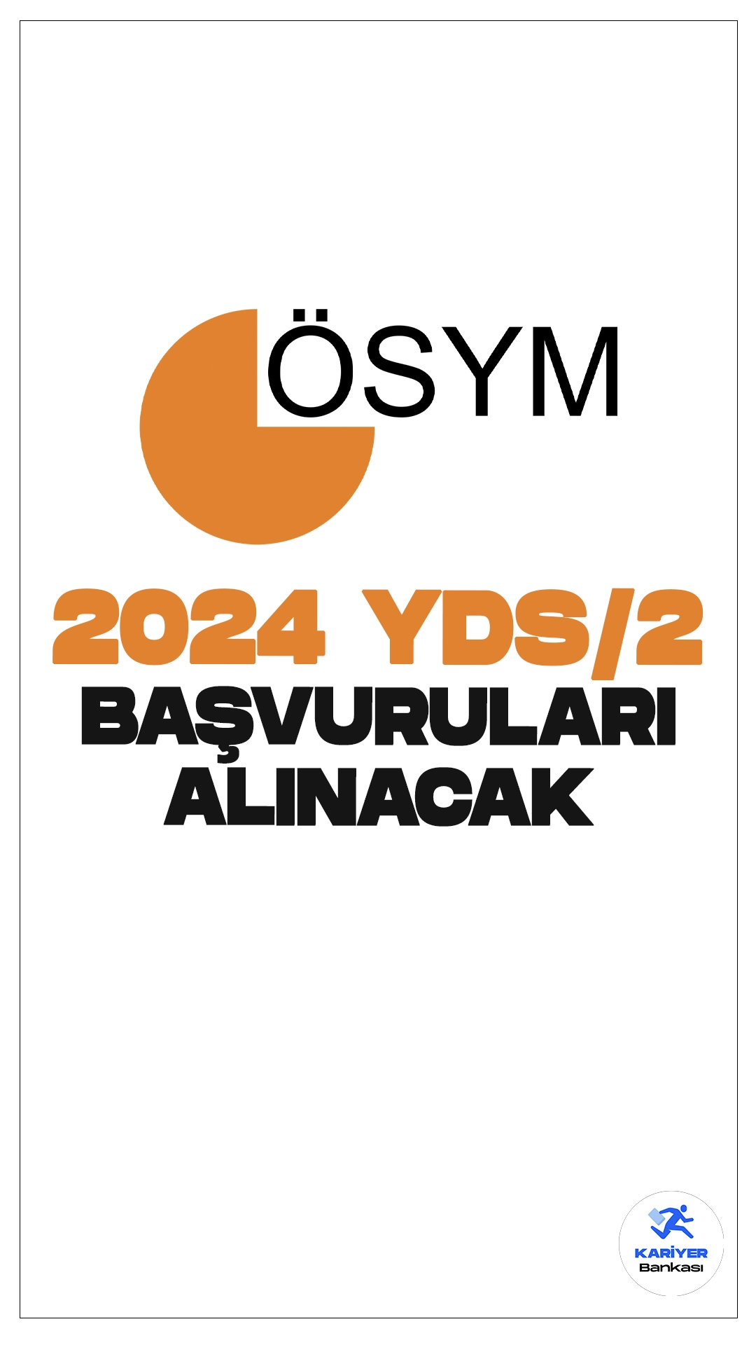 2024 YDS/2 Başvuruları Alınacak.ÖSYM sayfasından yayımlanan duyuruda, 3 Kasım 2024 tarihinde uygulanacak 2024 Yabancı Dil Bilgisi Seviye Tespit Sınavı (2024-YDS/2) başvurularının,  17-25 Eylül 2024 tarihleri arasında yapılacağı aktarıldı.
