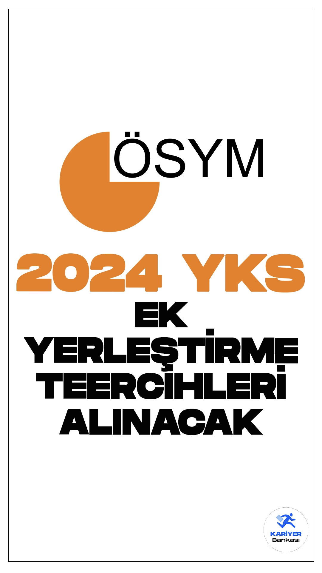 2024 YKS Ek Yerleştirme Tercihleri Alınacak. ÖSYM sayfasından yayımlanan duyuruda, 2024 Yükseköğretim Kurumları Sınavı (YKS) sonuçlarına göre 2024-2025 eğitim öğretim yılı için yükseköğretim programlarına ek yerleştirme işlemlerinin, ÖSYM tarafından yapılacağı aktarıldı.