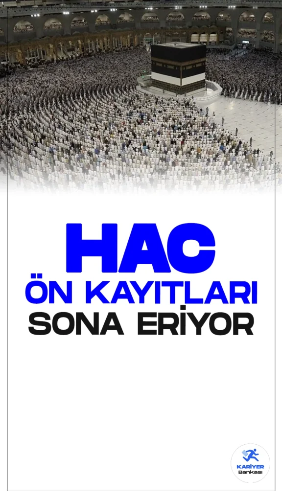 2025 Hac Ön Kayıtları Bugün Sona Eriyor.2025 yılı hac ön kayıt ve kayıt yenileme işlemleri için son gün bugün. E-Devlet üzerinden yapılan başvurularda 750 TL kayıt ücreti ödemeniz gerekiyor.