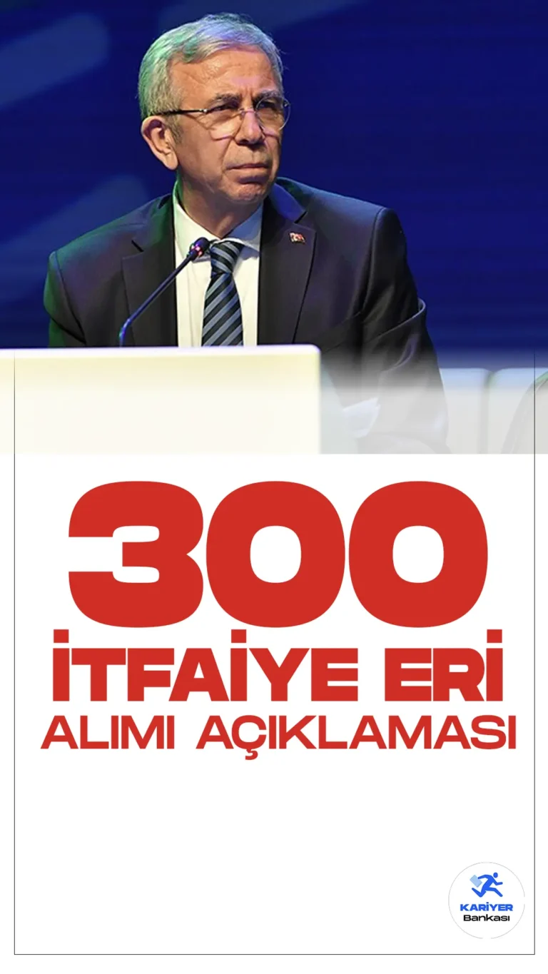 ABB 300 İtfaiye Eri Alımı Yapacak