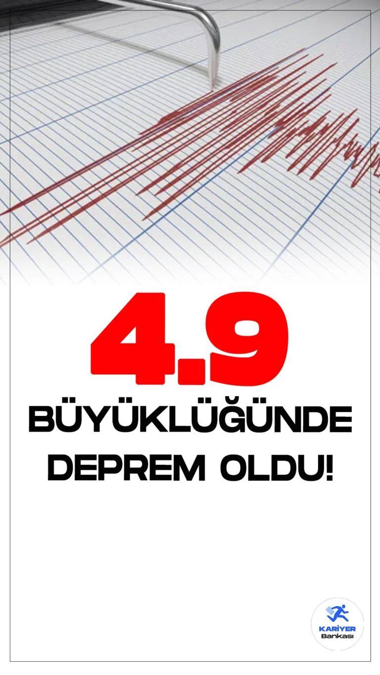 Son Dakika: Ege Denizi'nde 4.9 Büyüklüğünde Deprem Oldu.AFAD Deprem Dairesi Başkanlığı'ndan alınan bilgiye göre, Ege Denizi'nde 4.9 büyüklüğünde bir deprem meydana geldi. Deprem, 22 Eylül 2024 tarihinde saat 12:50'de kaydedildi. Sarsıntının derinliği 6.53 km olarak belirlendi.