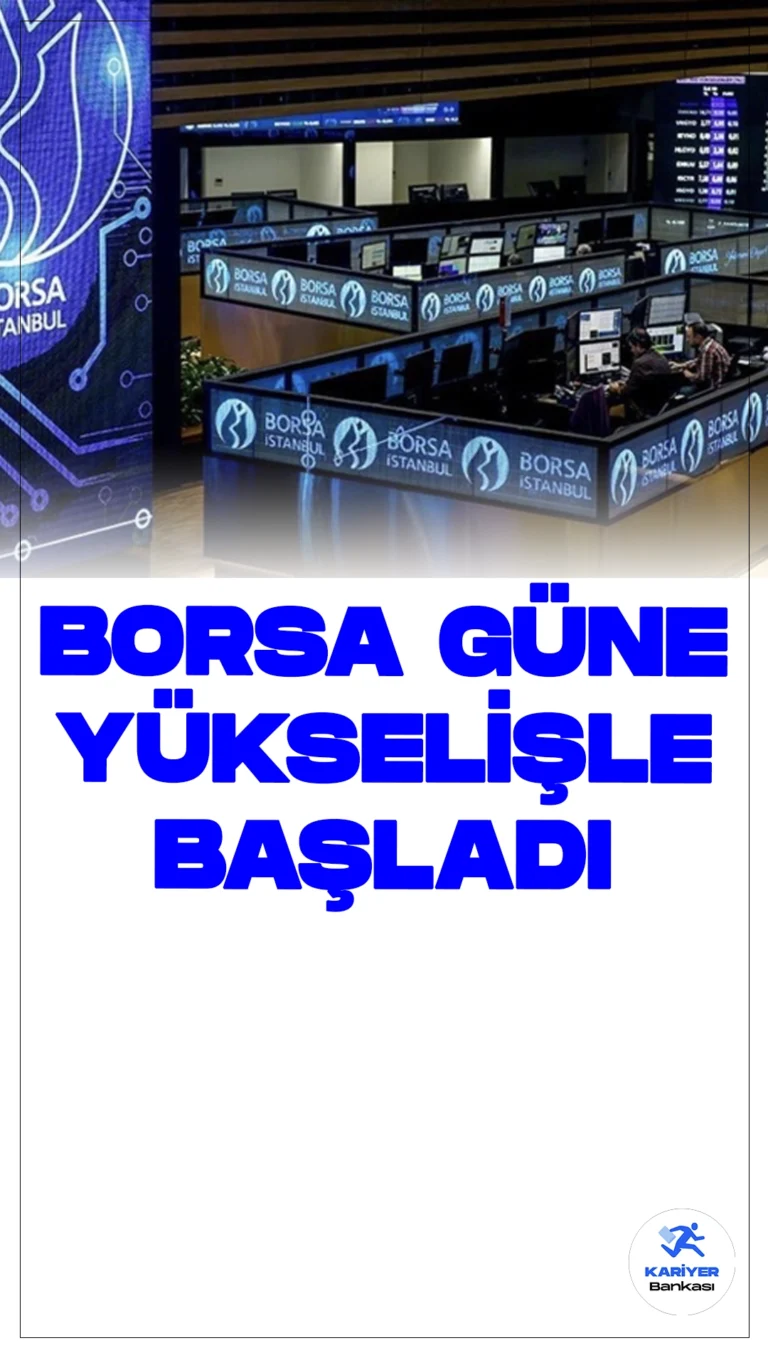 Borsa Güne Yükselişle Başladı.Borsa İstanbul'da BIST 100 endeksi, güne yüzde 0,46 artışla 10.030,51 puandan başladı. Bankacılık sektörü en çok kazandıran alan oldu.