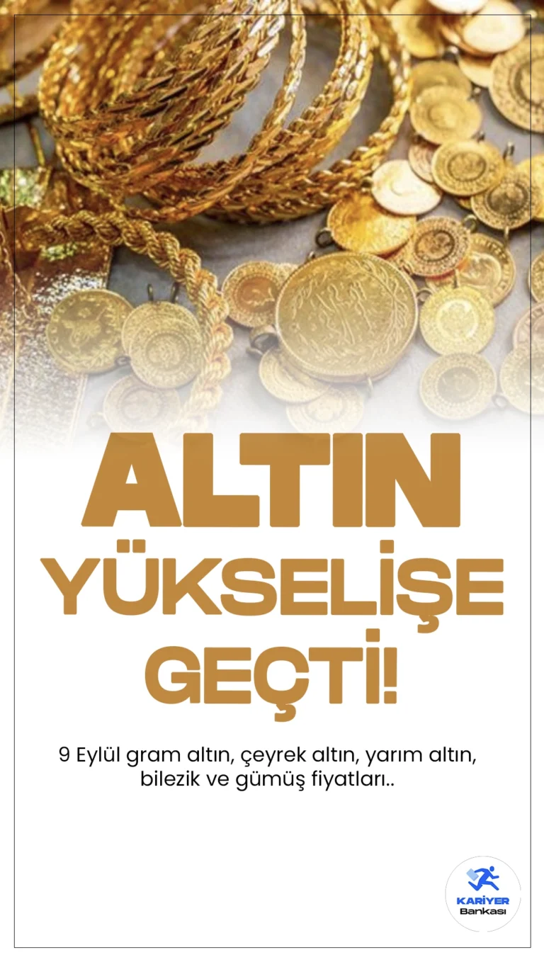 Gram Altın Haftaya Yükselerek Başladı!İşte 9 Eylül Altın ve Gümüş Fiyatları…Gram altın yeni haftaya yükselerek başladı.Serbest piyasalarda gram altın 2.737,77 TL'den işlem görürken, çeyrek altın 4.568,89 TL’den alıcı buluyor.Yarım altın 9.137,78 TL, tam altın ise 18.219,66 TL’den satılıyor.