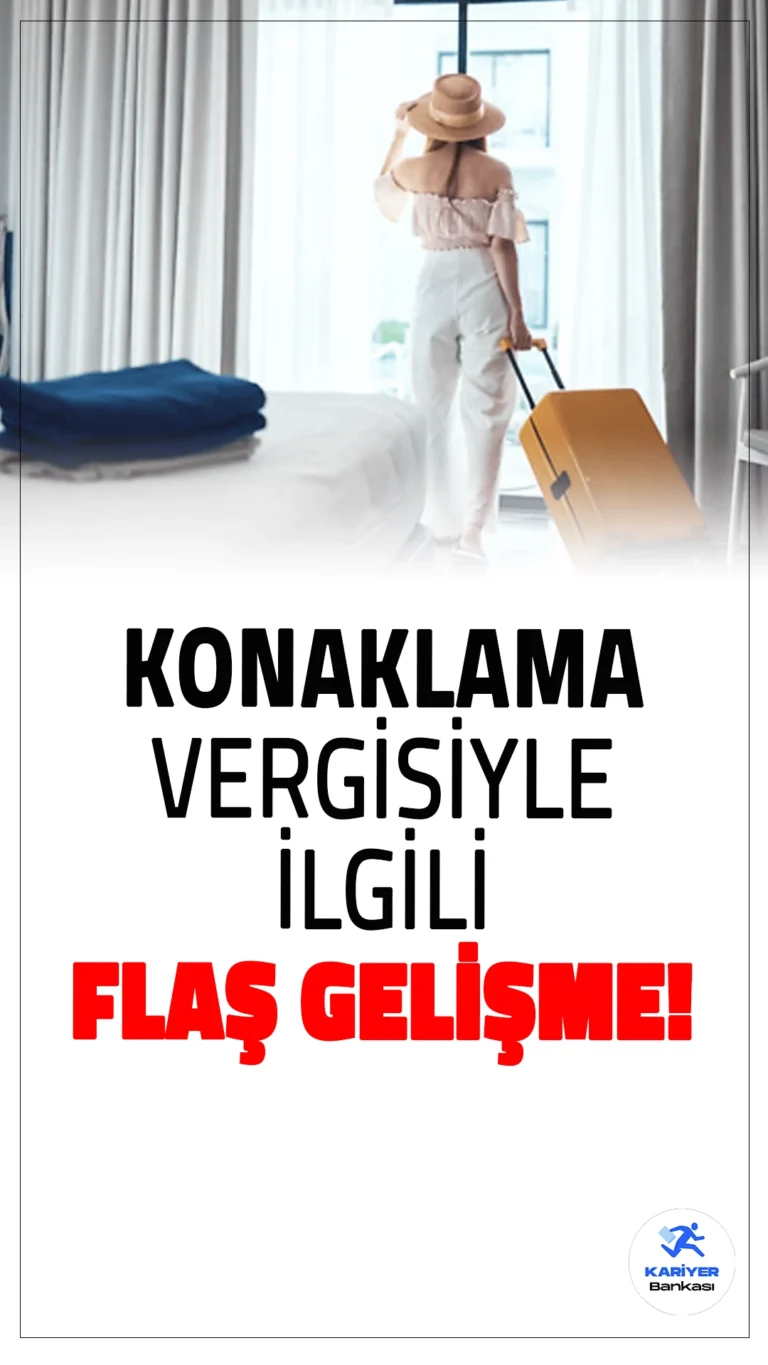Turizm sektöründe konaklama vergisinin maktu tutarda turiste yansıtılması gündemde. Bahşiş vergilendirmesi ve diğer sektör talepleri Hazine ve Maliye Bakanlığı’nda değerlendiriliyor.