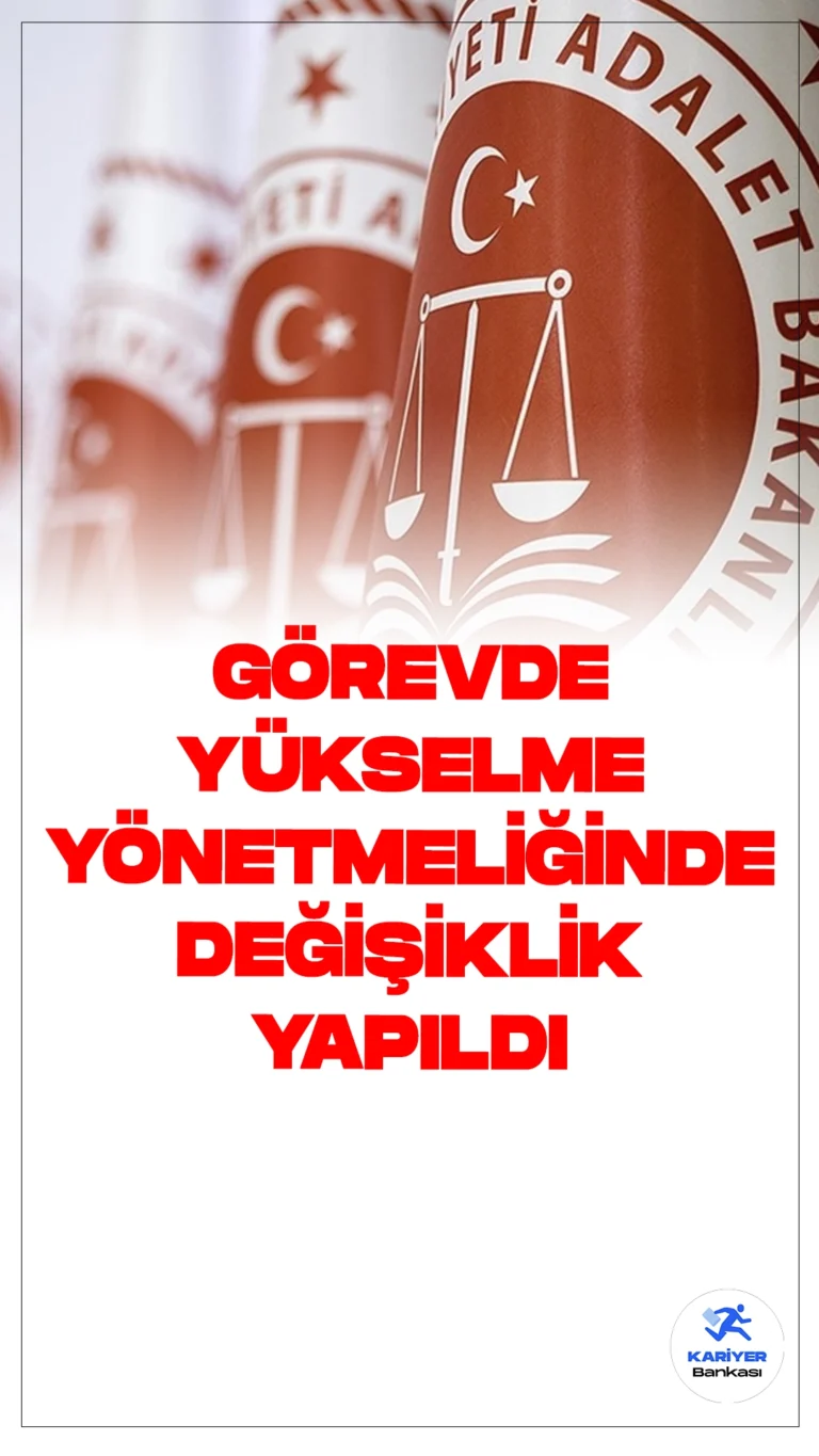 Adalet Bakanlığı Görevde Yükselme Yönetmeliğinde Yapılan Değişiklik Resmi Gazete'de.Adalet Bakanlığı, görevde yükselme sınavında önemli bir düzenleme yaptı. Bu düzenleme, personelin liyakat esasına göre değerlendirilmesini amaçlıyor ve sınav sonrası mülakat aşamasında çağrılacak aday sayısını azaltıyor.