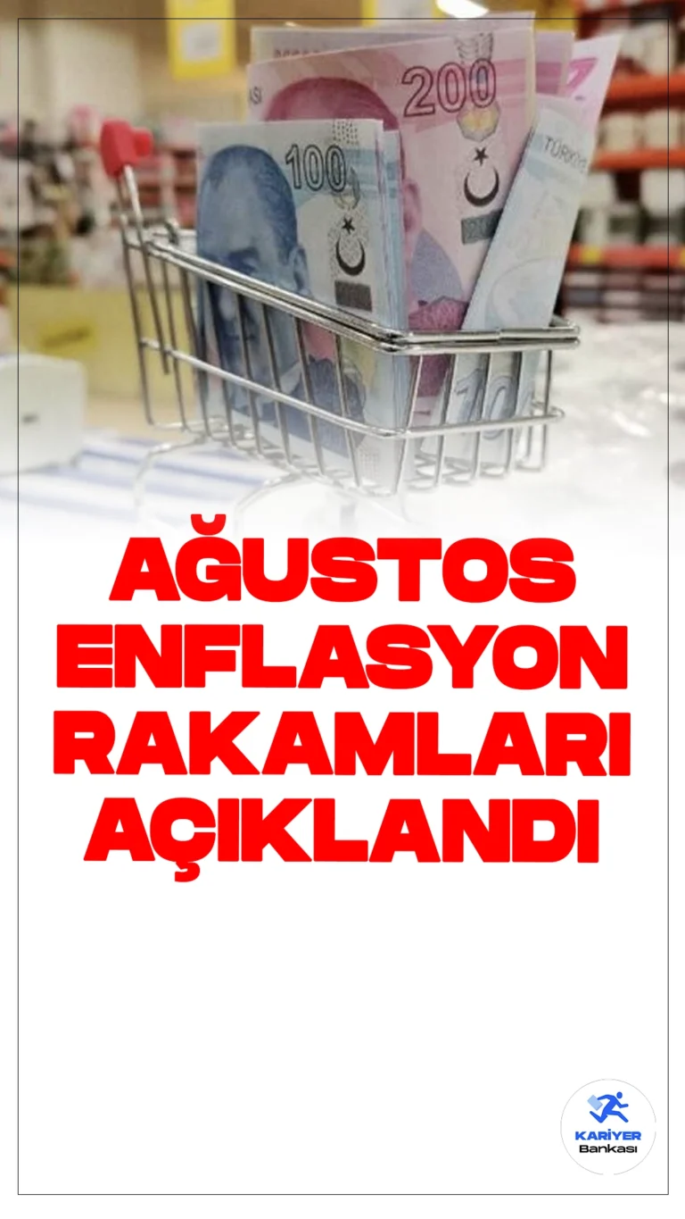 Son Dakika: Ağustos Ayı Enflasyonu Açıklandı.Türkiye İstatistik Kurumu sayfasından yayımlanan duyuruda aşağıdaki ifadeler yer aldı.