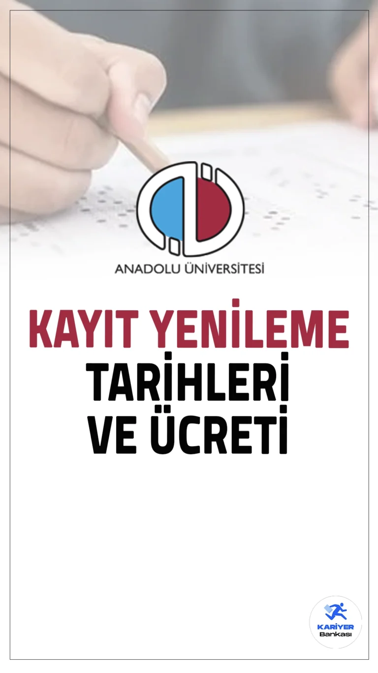 Anadolu Üniversitesi Açıköğretim, İktisat ve İşletme Fakülteleri (AÖF) kayıt yenileme tarihleri 2024-2025 öğretim yılı için belli oldu. Güz dönemi kayıt yenileme işlemleri, öğrencilerin ders seçimi (ekle-sil) yaparak ve kayıt yenileme ücretini ödeyerek tamamlanacak.