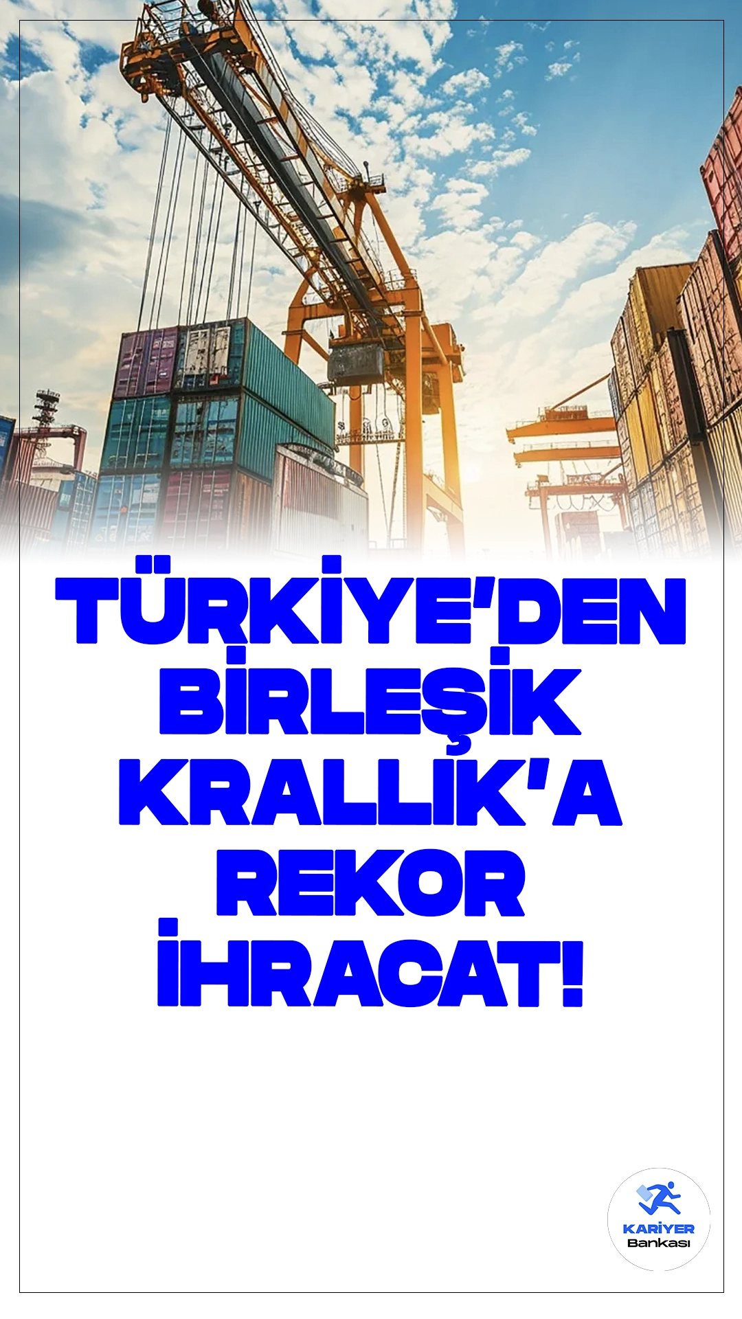 Türkiye'den Birleşik Krallık'a İhracatta Rekor Kırıldı.Türkiye, 2024 yılı Ocak-Ağustos döneminde Birleşik Krallık’a ihracatta 8,3 milyar dolara ulaşarak tüm zamanların en yüksek seviyesini gördü.