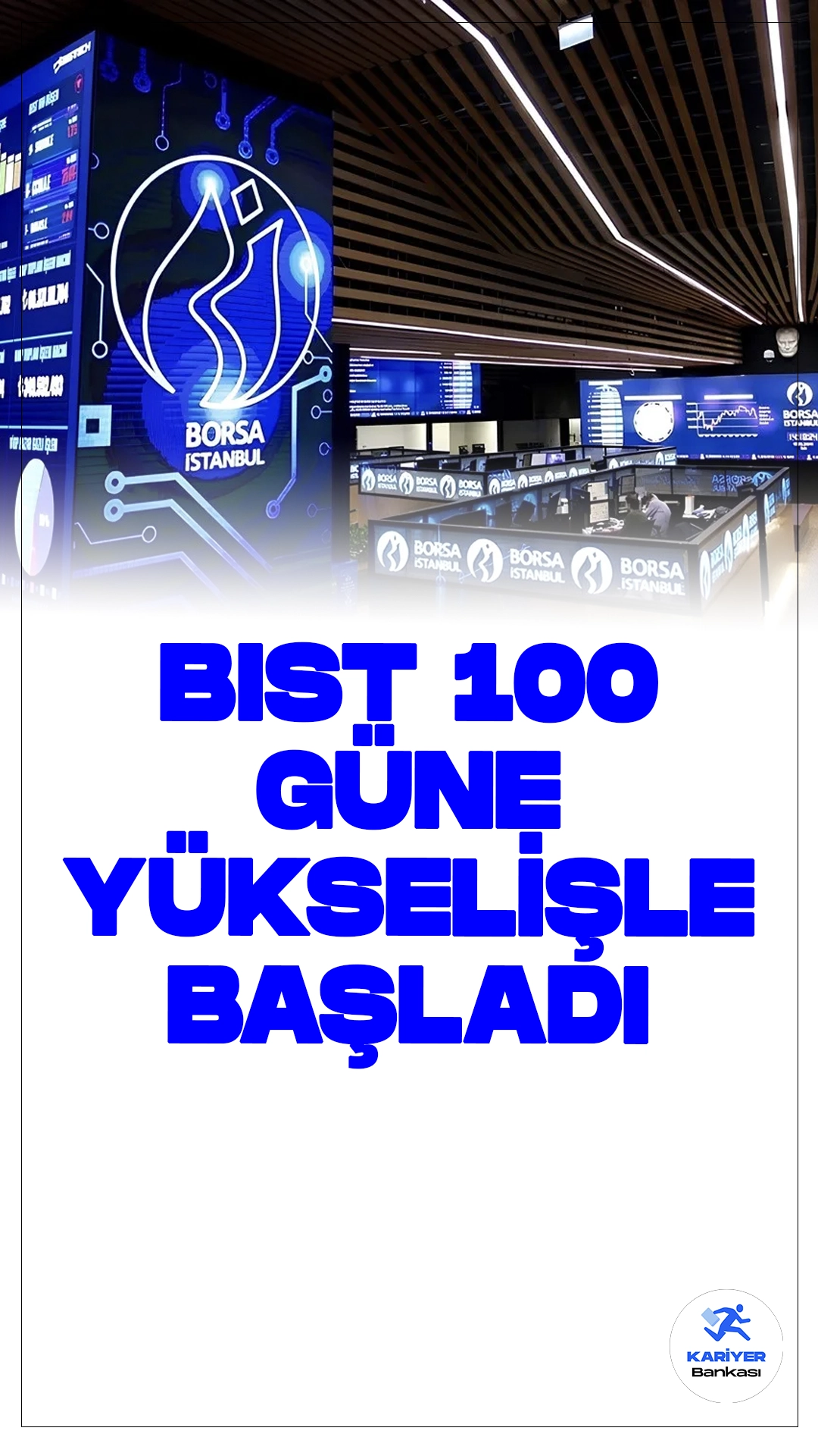 BIST 100 Güne Yükselişle Başladı.Borsa İstanbul'da BIST 100 endeksi, yeni güne yüzde 0,36'lık bir artışla 9.611,59 puandan başladı. Bankacılık ve holding endekslerinde de pozitif ivme gözleniyor.