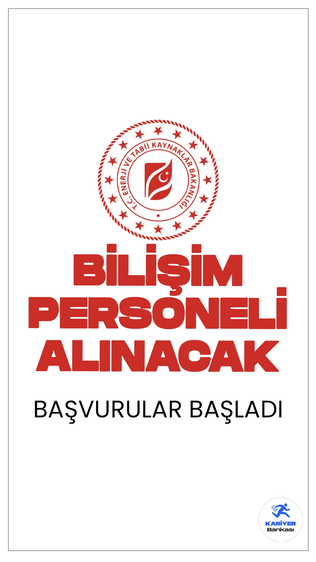 Enerji Bakanlığı Sözleşmeli Personel Alımı Başvuruları Şartları.T.C. Enerji ve Tabii Kaynaklar Bakanlığı, Bilgi İşlem Dairesi Başkanlığı bünyesinde tam zamanlı olarak çalışacak sözleşmeli personel alımı başvuruları başladı.Başvuru yapacak adaylar, 2022 veya 2023 KPSS P3 puanına ve geçerli bir İngilizce dil puanına sahip olmaları ve belirtilen şartları taşıması gerekmektedir. İşte şartlar ve başvuru bilgileri..