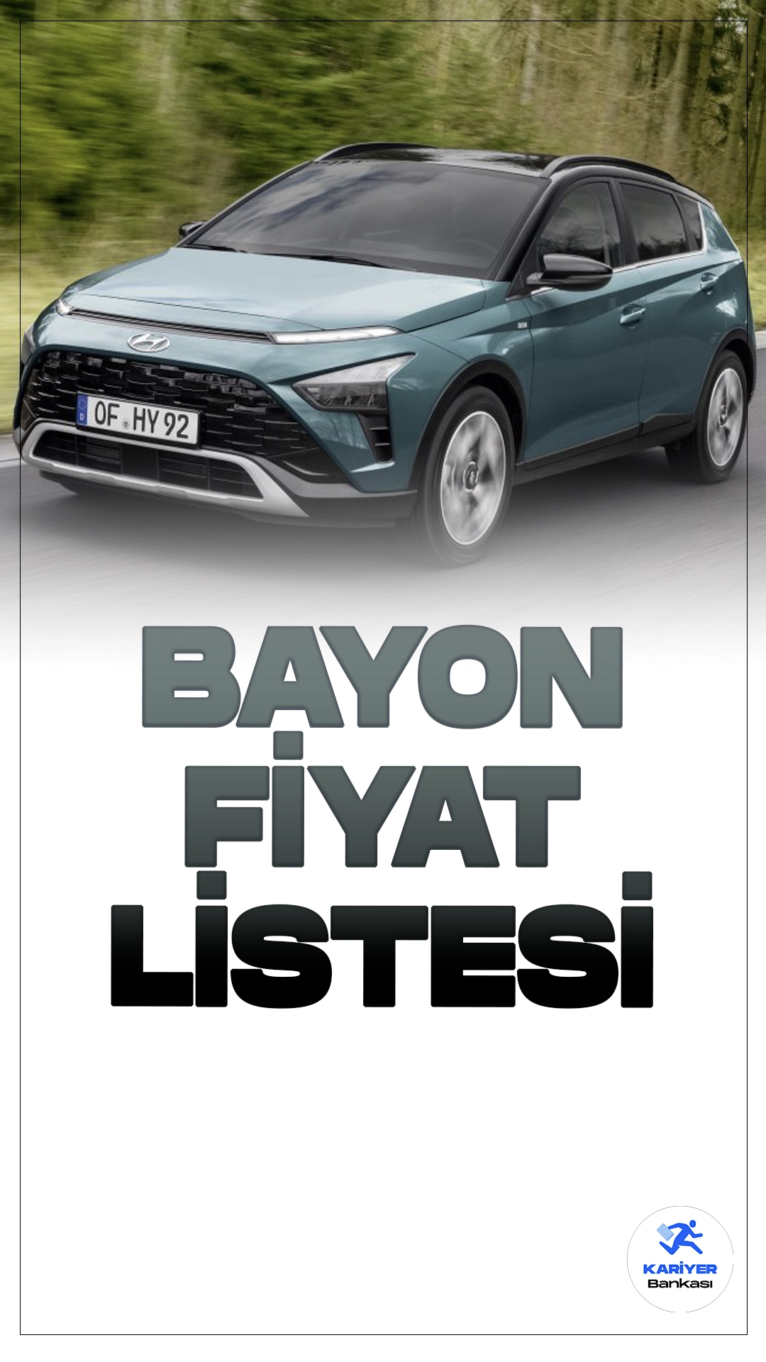 Hyundai Bayon Eylül 2024 Fiyat Listesi Yayımlandı.Hyundai Bayon, şehir yaşamının dinamiklerine uygun olarak tasarlanmış kompakt SUV segmentindeki en yeni modellerden biri olarak öne çıkıyor. Özellikle şehir içi sürüşlerde konfor ve pratiklik sunan Bayon, modern tasarımı ve gelişmiş teknolojik donanımları ile dikkat çekiyor. Hem sürücü hem de yolcu odaklı bir deneyim sunan araç, geniş iç hacmi ve ergonomik yapısıyla uzun yolculukları da keyifli hale getiriyor.