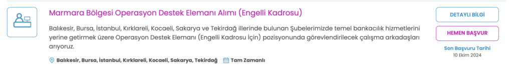 iş bankası 7 ilde personel