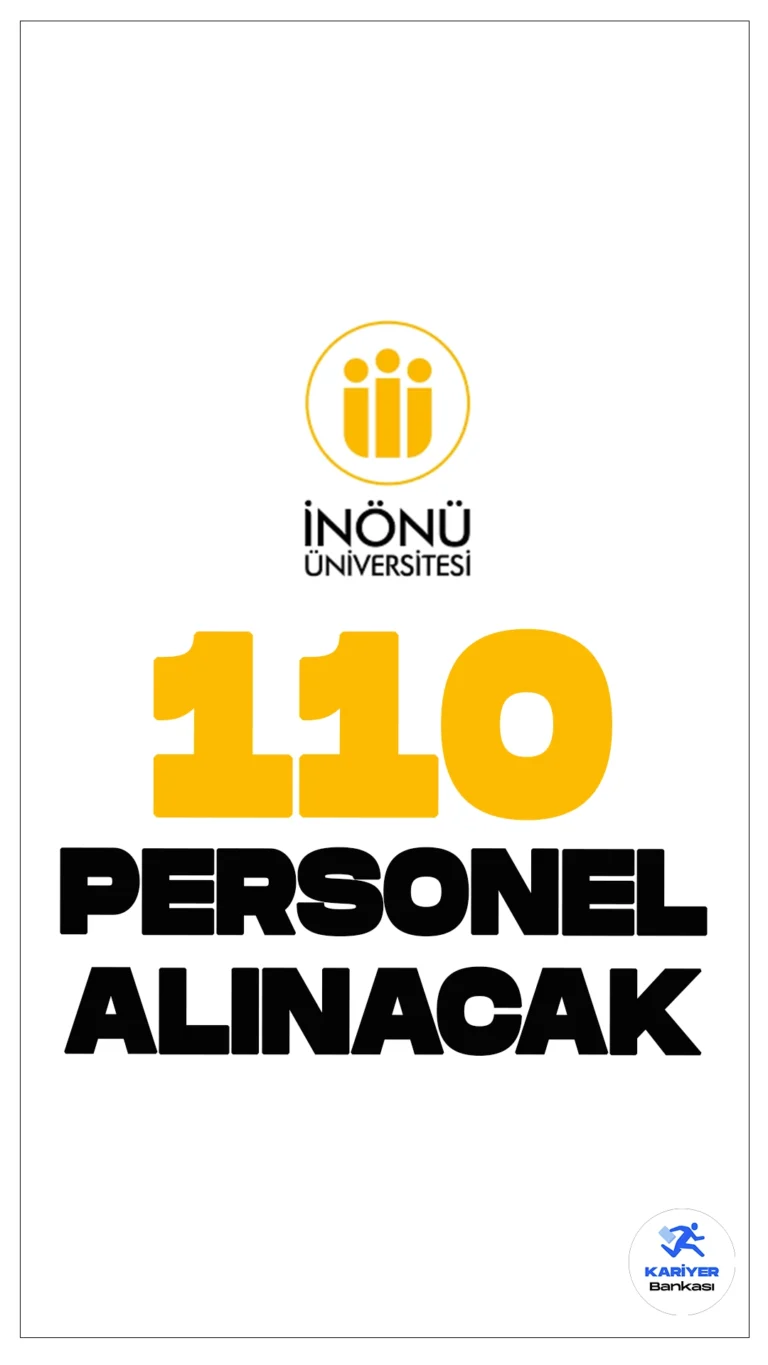 İnönü Üniversitesi 110 Personel Alımı Yapacak.İnönü Üniversitesi, farklı ünvanlarda sözleşmeli personel alımı yapacağını duyurdu. Başvurular, 23 Eylül 2024 tarihinde başlamış olup 07 Ekim 2024 tarihinde sona erecektir. Başvurular şahsen İnönü Üniversitesi Rektörlüğü Personel Daire Başkanlığı Sözleşmeli Personel Bürosu'na yapılacaktır. İşte ilan detayları: