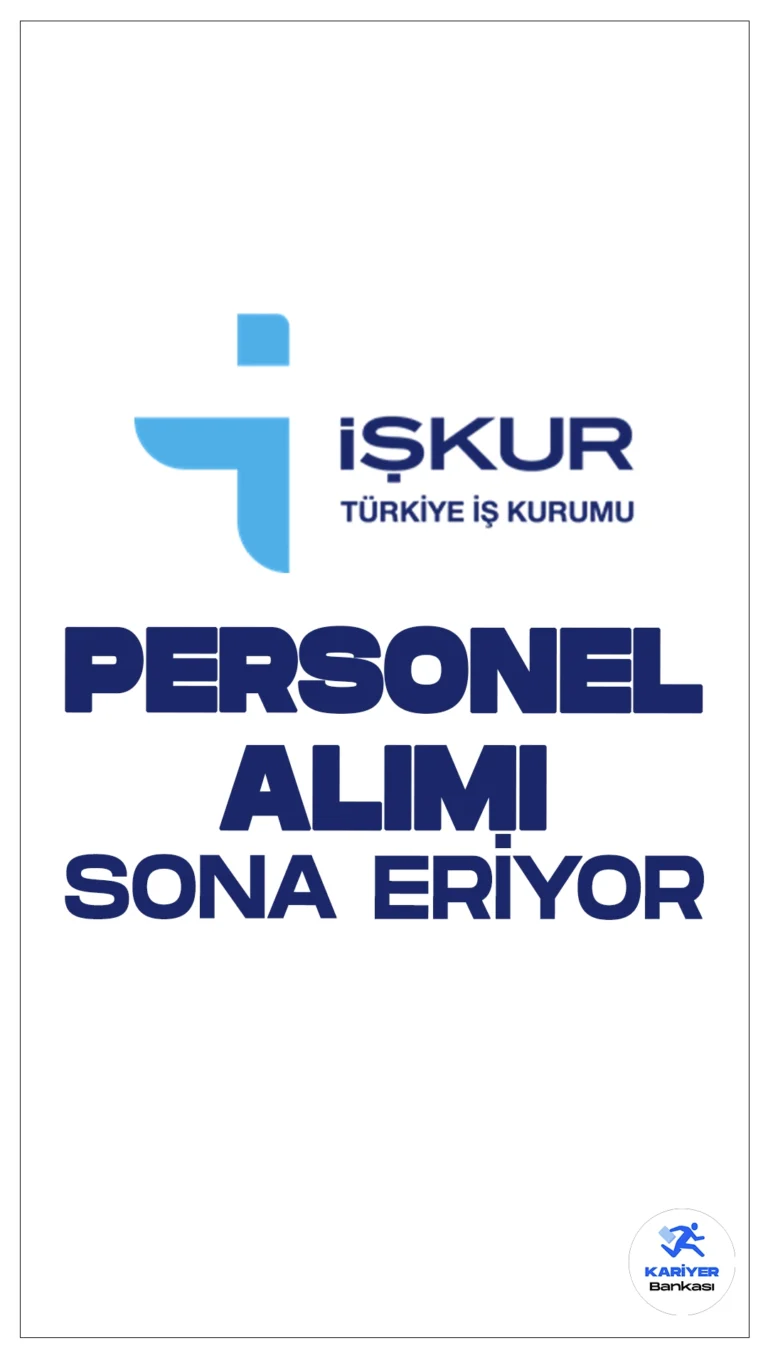 Türkiye İş Kurumu (İŞKUR), Bilgi İşlem Dairesi Başkanlığı bünyesinde istihdam edilmek üzere açtığı 20 Personel alımı başvuruları bugün sona eriyor. Başvurular, e-Devlet üzerinden Kariyer Kapısı Kamu İşe Alım hizmeti aracılığıyla gerçekleştiriliyor ve bugün saat 23:59 itibarıyla başvuru süresi dolacak.