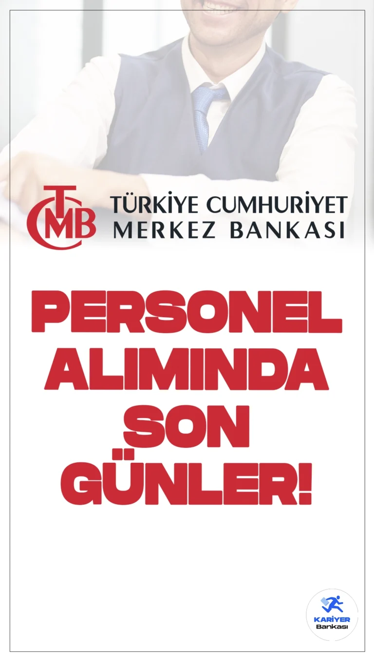 Türkiye Cumhuriyet Merkez Bankası (TCMB) personel alımı başvurularında son günlere girildi.Türkiye Cumhuriyet Merkez Bankası (TCMB), 2024 yılı için mimar ve mühendis kadrolarına personel alımı yapacak.