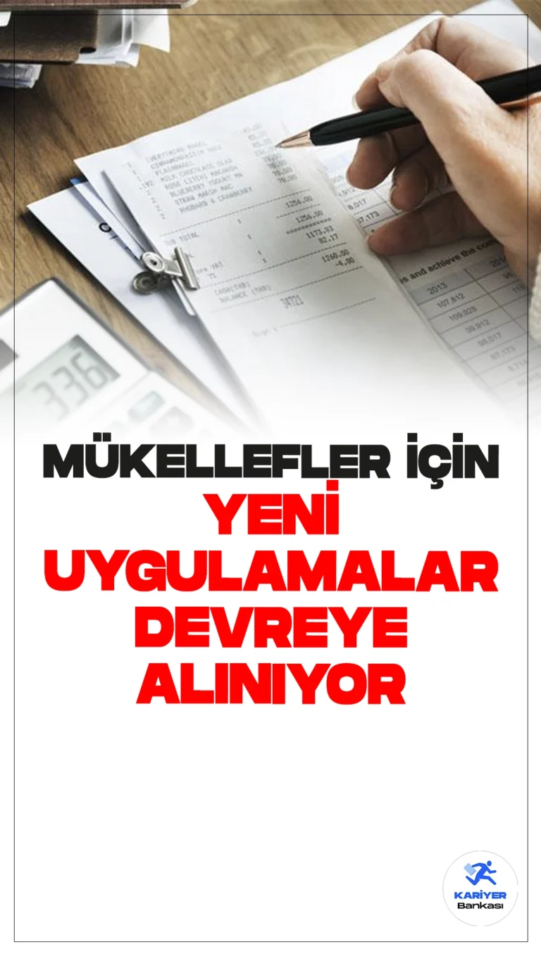 Mükellefler için Yeni Uygulamalar Devreye Alınıyor.Hazine ve Maliye Bakanlığı, mükelleflerin uyum maliyetlerini ve bildirim yükümlülüklerini azaltmak, kayıt dışı ekonomiyle mücadele etmek için yeni düzenlemeler getiriyor.