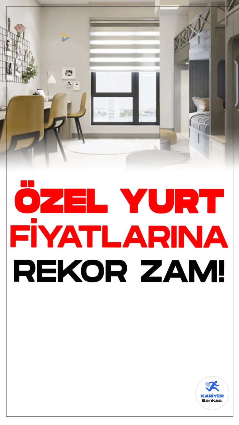 Özel Yurt Fiyatlarına Rekor Zam!Özel yurt ücretleri 2024 yılı için ciddi artışlar gösterdi. Özellikle büyük şehirlerde yurt fiyatları yıllık 350 bin lirayı buluyor.