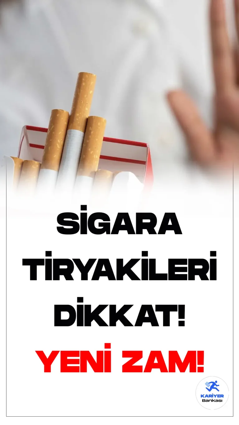 sigara tiryakileri dikkat yeni zam geldi