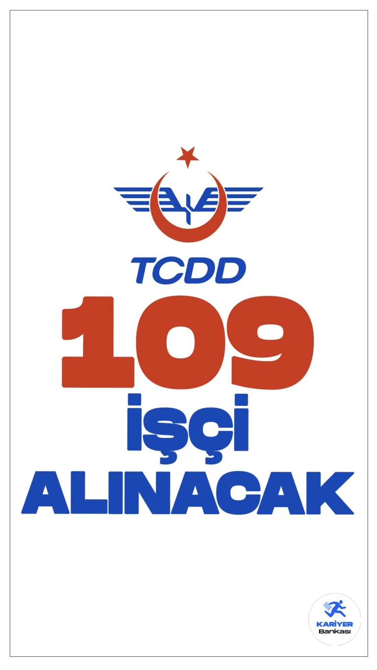 TCDD 109 İşçi Alımı Yapacak.Resmi Gazete'de yayımlanan duyuruya göre, Türkiye Cumhuriyeti Devlet Demiryolları (TCDD) İşletmesi Genel Müdürlüğü, çeşitli işyerlerinde istihdam edilmek üzere 84 Tren Teşkil İşçisi ve 25 İstasyon Operasyon İşçisi alımı yapacak. Başvurular 02.09.2024 - 06.09.2024 tarihleri arasında İŞKUR üzerinden alınacak.