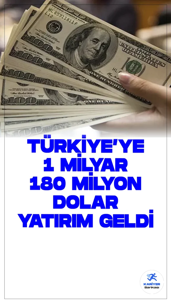Türkiye’ye Temmuzda 1 Milyar 180 Milyon Dolarlık Doğrudan Yatırım Girişi.2024 yılı temmuz ayında, Türkiye'ye 1 milyar 180 milyon dolar uluslararası doğrudan yatırım girişi oldu. Bu yatırımın büyük kısmı kimya ve elektronik sektörlerinde gerçekleşti.