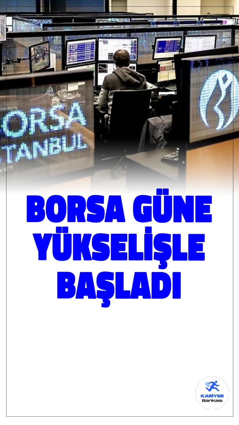 Borsa İstanbul Güne Yükselişle Başladı: BIST 100 Endeksi Hafif Artışla 9.673,56 Puan.Borsa İstanbul'da BIST 100 endeksi, güne yüzde 0,08'lik bir artışla 9.673,56 puan seviyesinden başladı. Bankacılık ve holding sektörleri de değer kazandı.