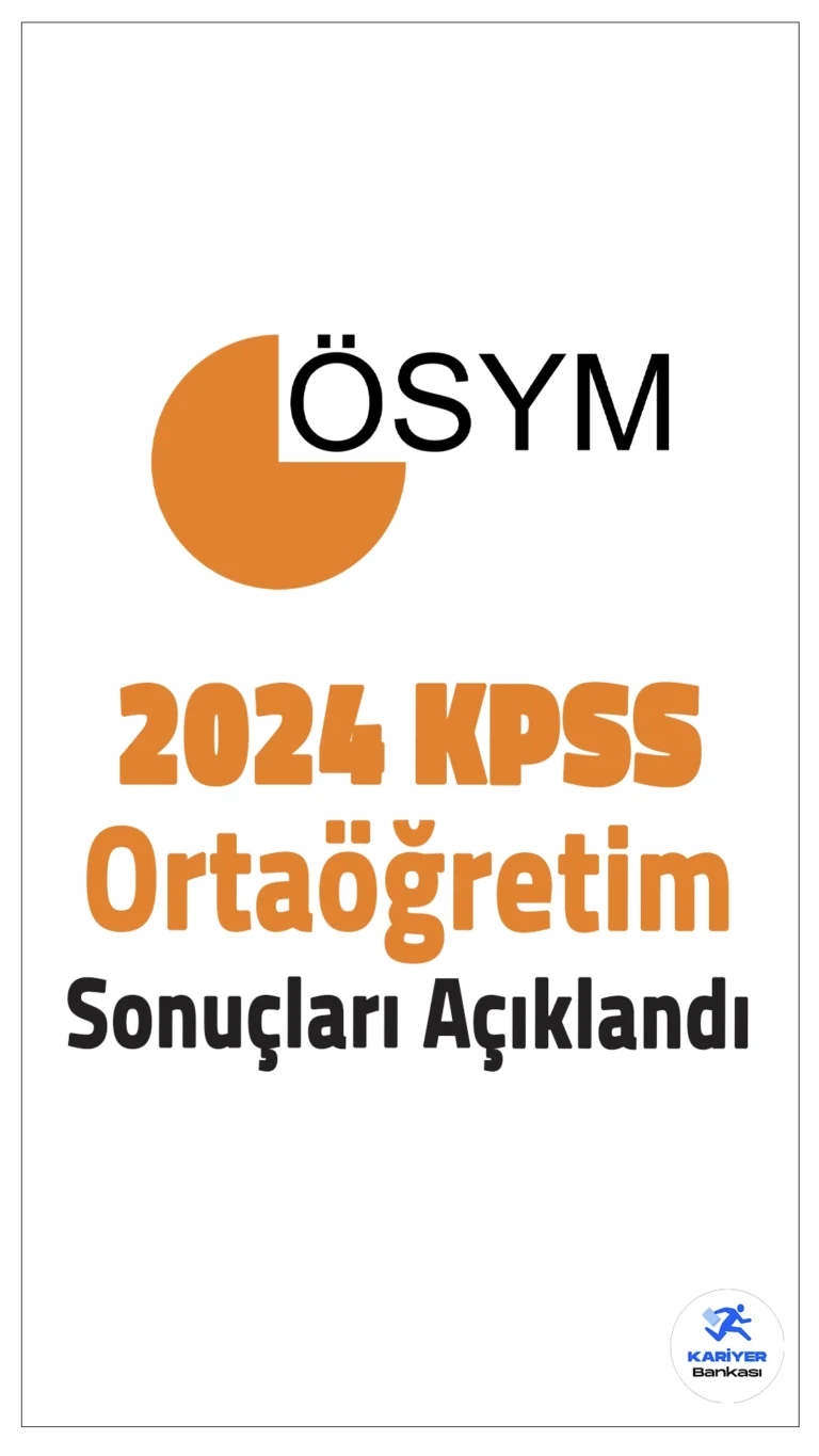 2024 KPSS Ortaöğretim Sınav Sonuçları Açıklandı.ÖSYM sayfasından yayımlanan duyuruda, 15 Eylül 2024 tarihinde uygulanan 2024-KPSS Ortaöğretim Sınavı’nın değerlendirme işlemleri tamamlandığı aktarıldı. Adaylar sonuçlarına https://sonuc.osym.gov.tr adresinden T.C. kimlik numarası ve aday şifresiyle erişebilecektir.