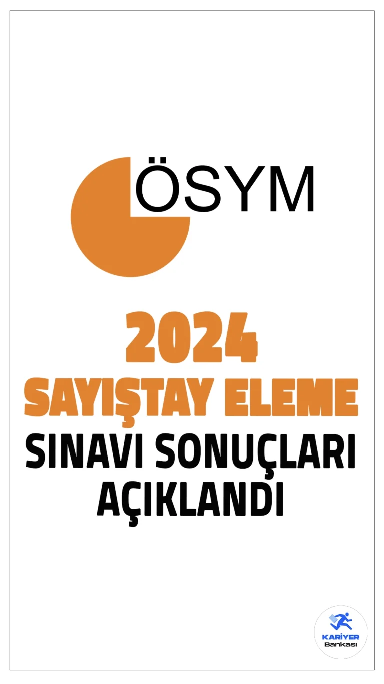 2024 Sayıştay Eleme Sınavı Sonuçları Açıklandı.ÖSYM sayfasından yayımlanan duyuruda, Ekim 2024 tarihinde uygulanan Sayıştay Başkanlığı Sayıştay Denetçi Yardımcısı Adaylığı Eleme Sınavı’nın (2024-Sayıştay Eleme) değerlendirme işlemlerinin tamamlandığı aktarıldı.