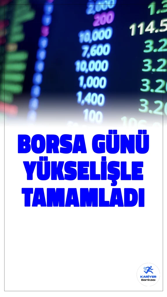 Borsa Günü Yükselişle Tamamladı.Borsa İstanbul'da BIST 100 endeksi, günü %0,15 değer kazanarak 9.044,89 puandan tamamladı. Toplam işlem hacmi 84 milyar lira oldu. Sektörler arasında ticaret kazandırırken, metal ana sanayi kaybettirdi. Analistler, teknik olarak 9.200 ve 9.300 seviyelerinin direnç, 8.850 ve 8.700 puanın ise destek noktaları olduğunu belirtti.
