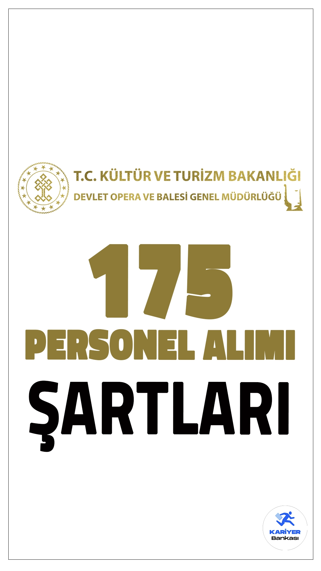 Kültür ve Turizm Bakanlığı Devlet Opera ve Balesi (DOB) personel alımı başvuruları sürüyor. Başvuru şartları ve başvuru sayfasına dair tüm detaylar bu haberimizde.Devlet Opera ve Balesi Genel Müdürlüğü, Ankara, İstanbul, İzmir, Mersin, Antalya ve Samsun'da çeşitli pozisyonlarda görevlendirilmek üzere sözleşmeli personel alımı yapacak. Başvuru yapacak adayların genel şartların yanı sıra, özel şartları da sağlaması gerekmektedir.
