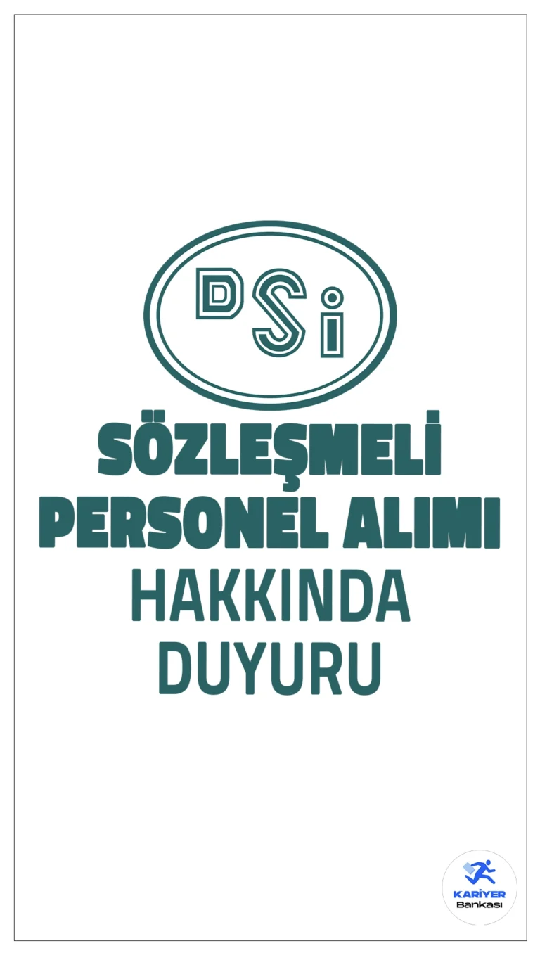 DSİ Sözleşmeli Personel Alımı Hakkında Duyuru Yayımlandı. Devlet Su İşleri (DSİ) resmi sayfasından, 2024 yılı sözleşmeli bilişim personeli alımı sınavına katılmaya halk kazananlar ve sınav takviminin yayımlandığını duyurdu.