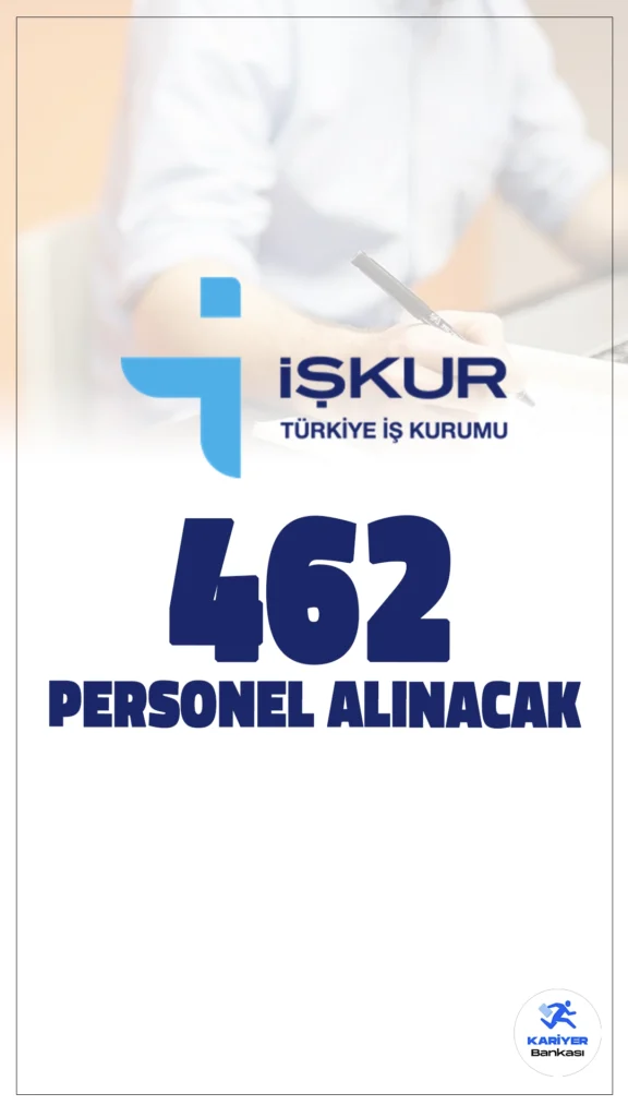 İŞKUR Üzerinden TYP ile 462 Personel Alımı Yapılacak.Türkiye İş Kurumu (İŞKUR) üzerinden yayımlanan duyuruda, il özel idaresi ve gençlik ve spor il müdürlüklerine 462 personel alımı yapılacağı aktarıldı.Toplum Yararına Programlar(TYP) kapsamında gerçekleşecek olan personel alımına başvuru yapacak adayların, belirtilen şartları dikkatle incelemesi gerekmektedir.