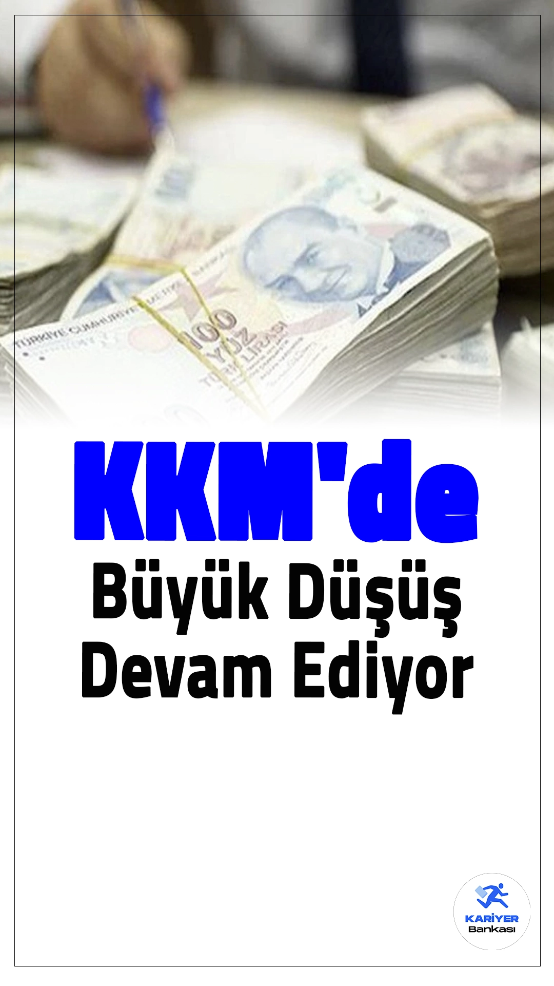 KKM'de Büyük Düşüş Devam Ediyor.Kur Korumalı Mevduat Hesapları (KKM) hızla azalıyor. Geçen hafta 58 milyar 336 milyon liralık düşüşle, KKM bakiyesi 1 trilyon 412 milyar liraya geriledi. Bankacılık sektöründe ise kredi hacmi düşerken, mevduat yükseliş gösterdi.