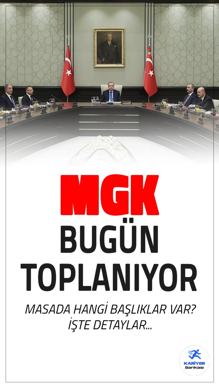 MGK Bugün Toplanacak.Cumhurbaşkanı Erdoğan başkanlığındaki Milli Güvenlik Kurulu toplantısında, İsrail'in saldırıları ve bölgesel krizler başta olmak üzere terörle mücadele konuları geniş kapsamlı olarak ele alınacak.