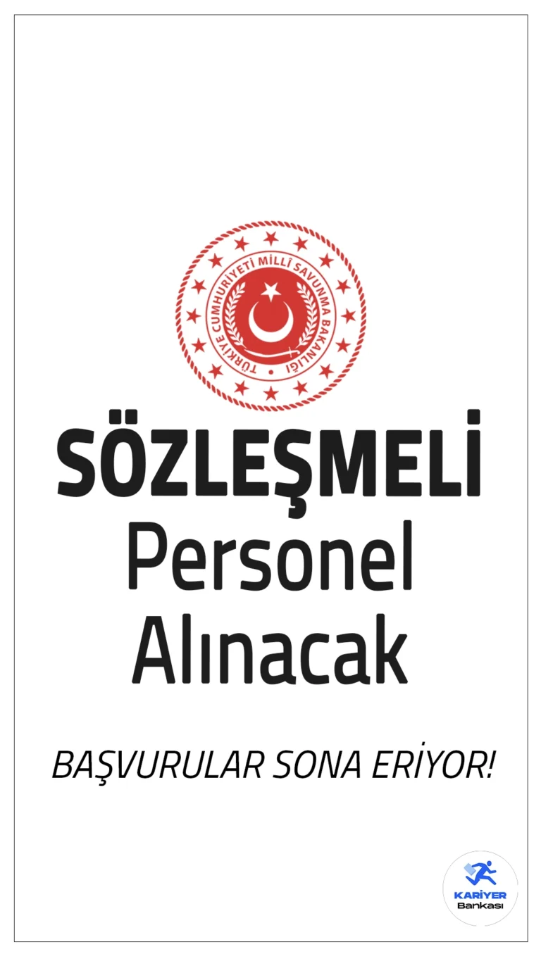Milli Savunma Bakanlığı (MSB) Sözleşmeli Personel Alımı Sona Eriyor.Millî Savunma Bakanlığı, Millî Savunma Üniversitesi Bilgi İşlem Dairesi Başkanlığı'nda istihdam edilmek üzere Sözleşmeli Personel alımı gerçekleştirecek. Adaylar, yalnızca bir pozisyon için başvuruda bulunabilecek ve başvurular bugün (03 Ekim 2024) sona erecek.Başvuru yapacak adayların şartları sağlaması gerekmektedir.