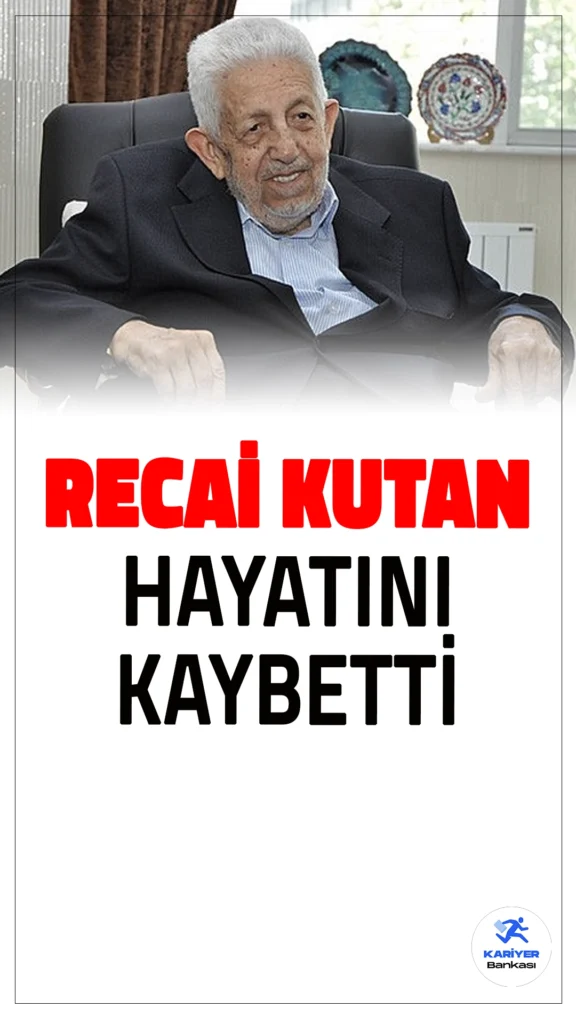 Son Dakika: Recai Kutan Hayatını Kaybetti.Saadet Partisi'nin Kurucu Genel Başkanı ve Türk siyasetinin önemli isimlerinden Recai Kutan, 94 yaşında hayatını kaybetti. Türkiye siyasetinde önemli izler bırakan Kutan, Milli Görüş hareketinin de öncülerinden biri olarak biliniyordu.