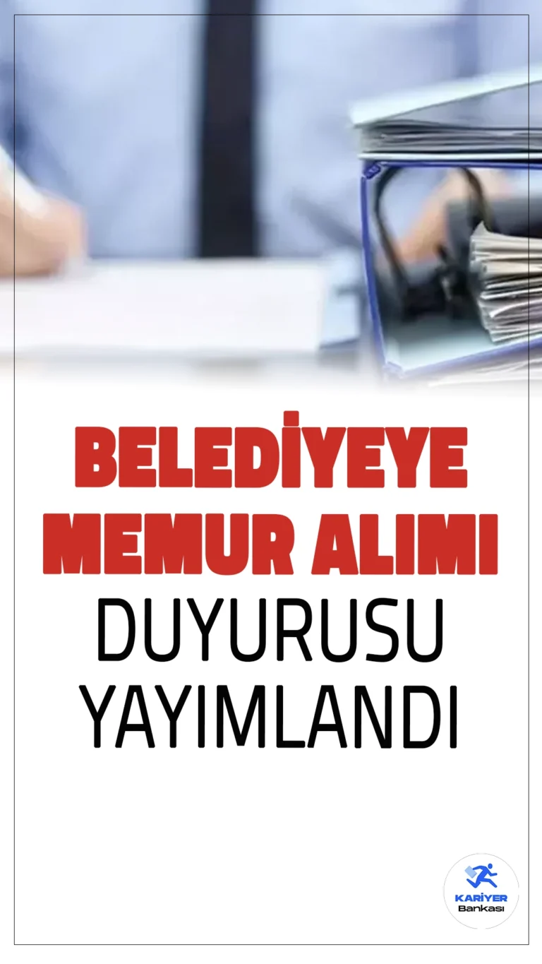 Siverek Belediyesi 25 Memur Alımı Yapacak.Siverek Belediyesine İlk defa atanmak üzere 657 sayılı Devlet Memurları Kanunu'na tabi olarak, memur ve zabıta memuru kadrolarına açıktan atama yoluyla personel alımı gerçekleştirilecek. Başvurular 20 Kasım 2024 - 22 Kasım 2024 tarihleri arasında yapılacak. İşte şartlar ve başvuru bilgileri..