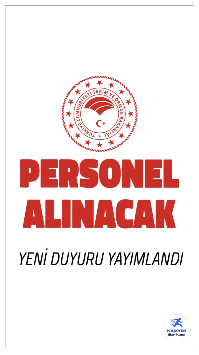Tarım Bakanlığı 11 Personel Alımı Yapacak.Tarım ve Orman Bakanlığı, Ankara’daki Bilgi Teknolojileri Genel Müdürlüğü bünyesinde istihdam edilmek üzere, 11 Sözleşmeli Personeli alımı yapacak. Alımlar, 375 sayılı Kanun Hükmünde Kararname’nin Ek 6’ncı maddesi ve ilgili yönetmelik hükümleri doğrultusunda gerçekleştirilecek. Başvurular, sözlü sınav başarı sırasına göre değerlendirilecek ve adaylar yalnızca bir pozisyona başvuru yapabilecek.